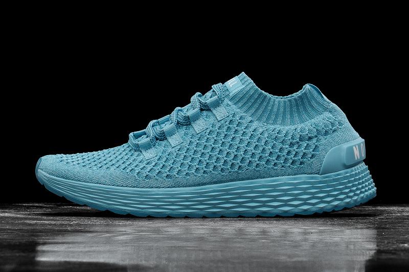 Light / Blue Nobull Bright Knit Runner Women's Running Shoes | CA D1701F